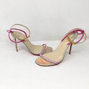 *ON SALE* Christian Louboutin #52722 Rosalie Strass Heels Size 37